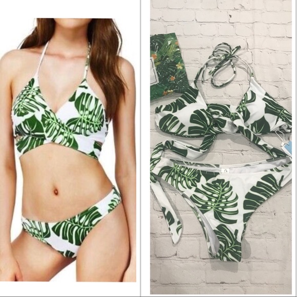 cupshe cross bikini